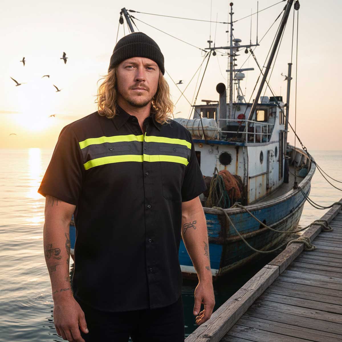 Milwaukee Motorcycle Clothing Co. Men's Mechanic Shirt, MMC16007