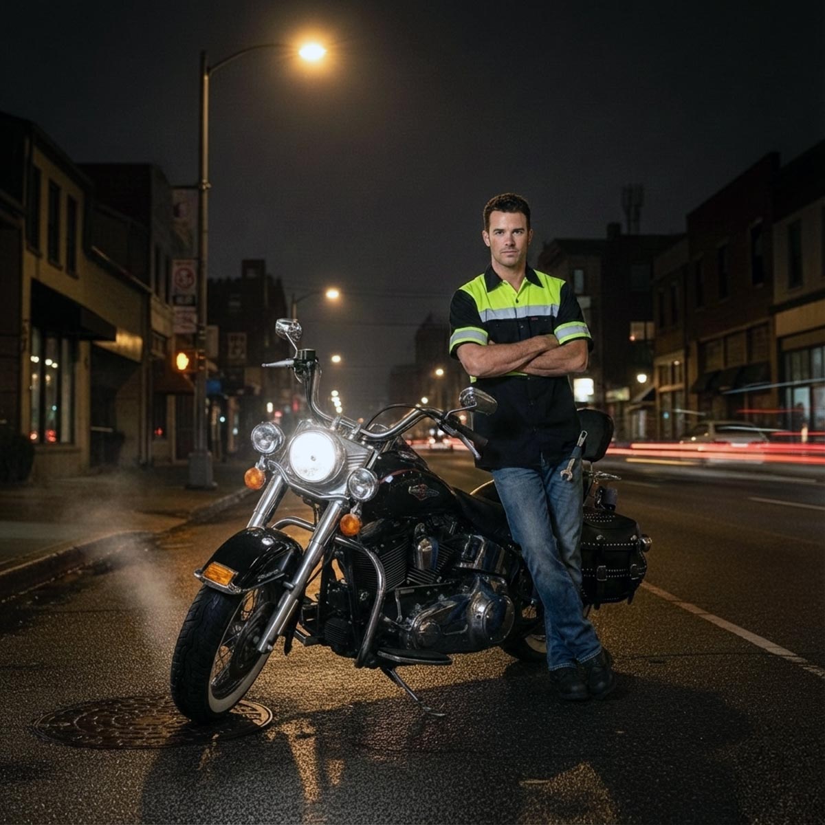 Milwaukee Motorcycle Clothing Co. Men's Mechanic Shirt, MDM11613