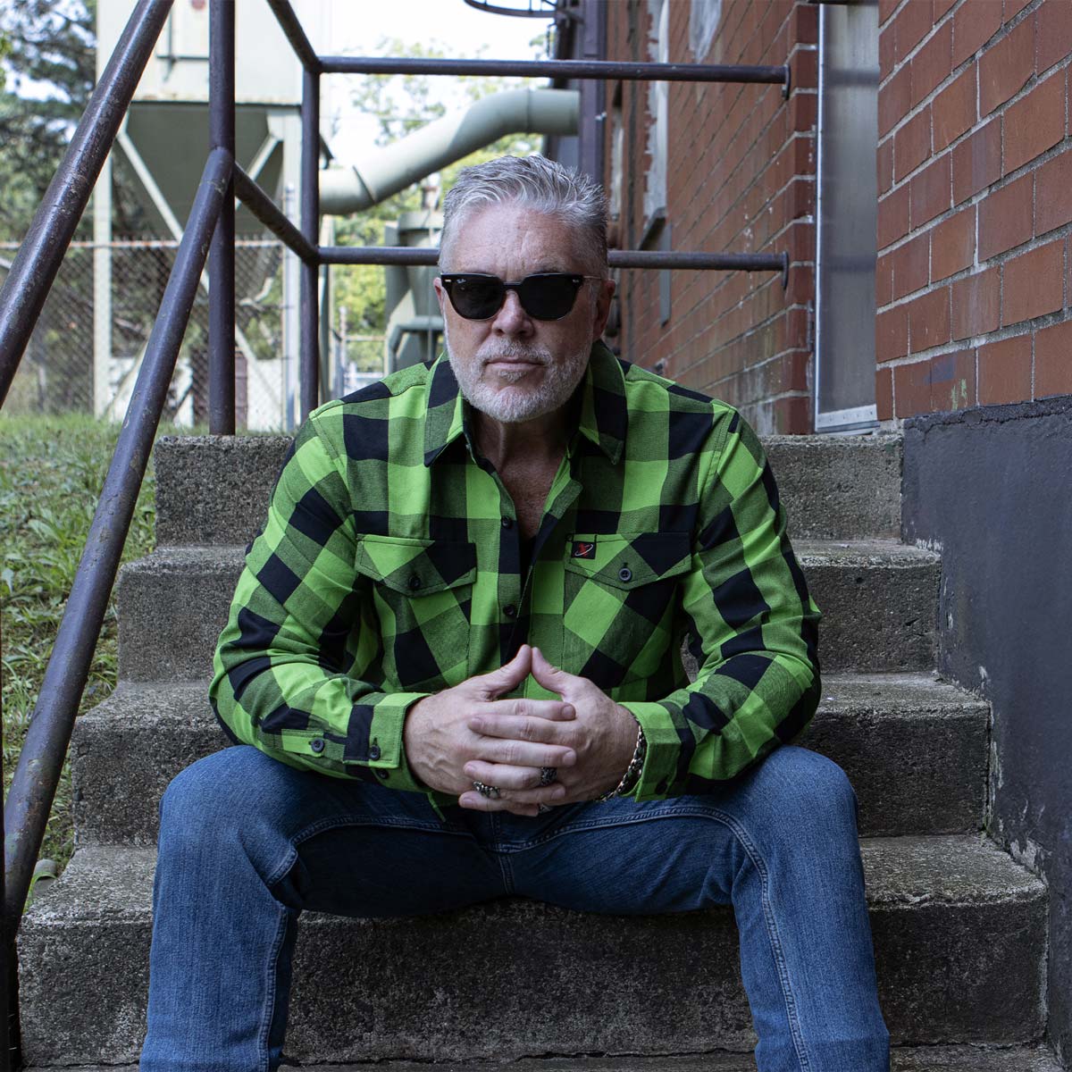 Milwaukee Leather Men’s Plaid Flannel Long Sleeve Shirt MNG11656