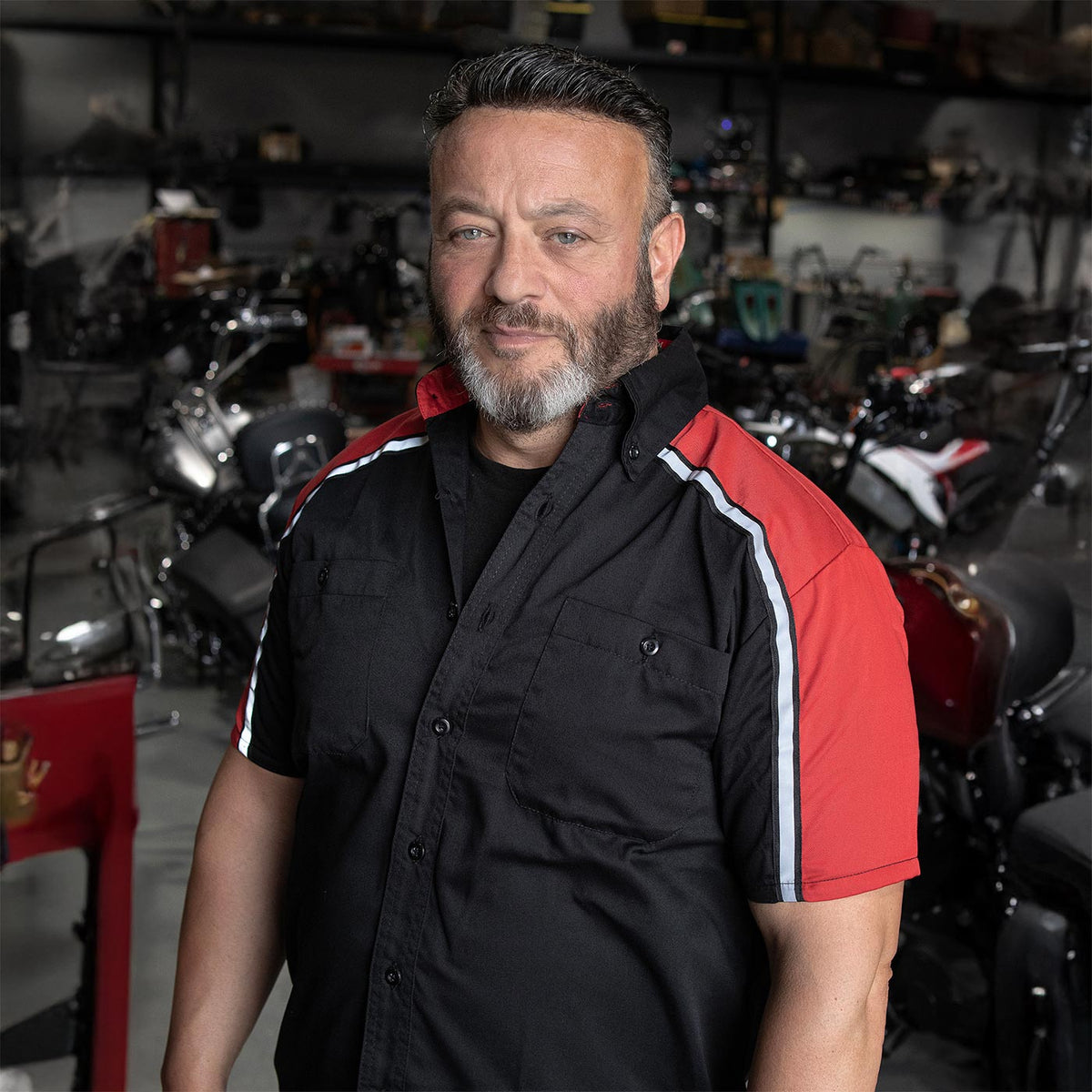 Milwaukee Motorcycle Clothing Co. Men's Mechanic Shop Shirt MDM11606