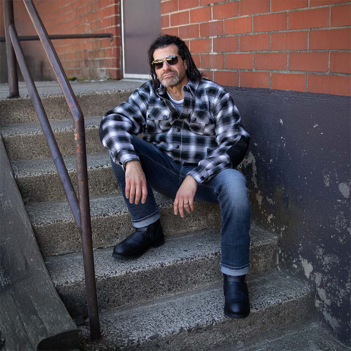 Milwaukee Leather Men’s Heavy Duty Mechanic Work Flannel Shirt