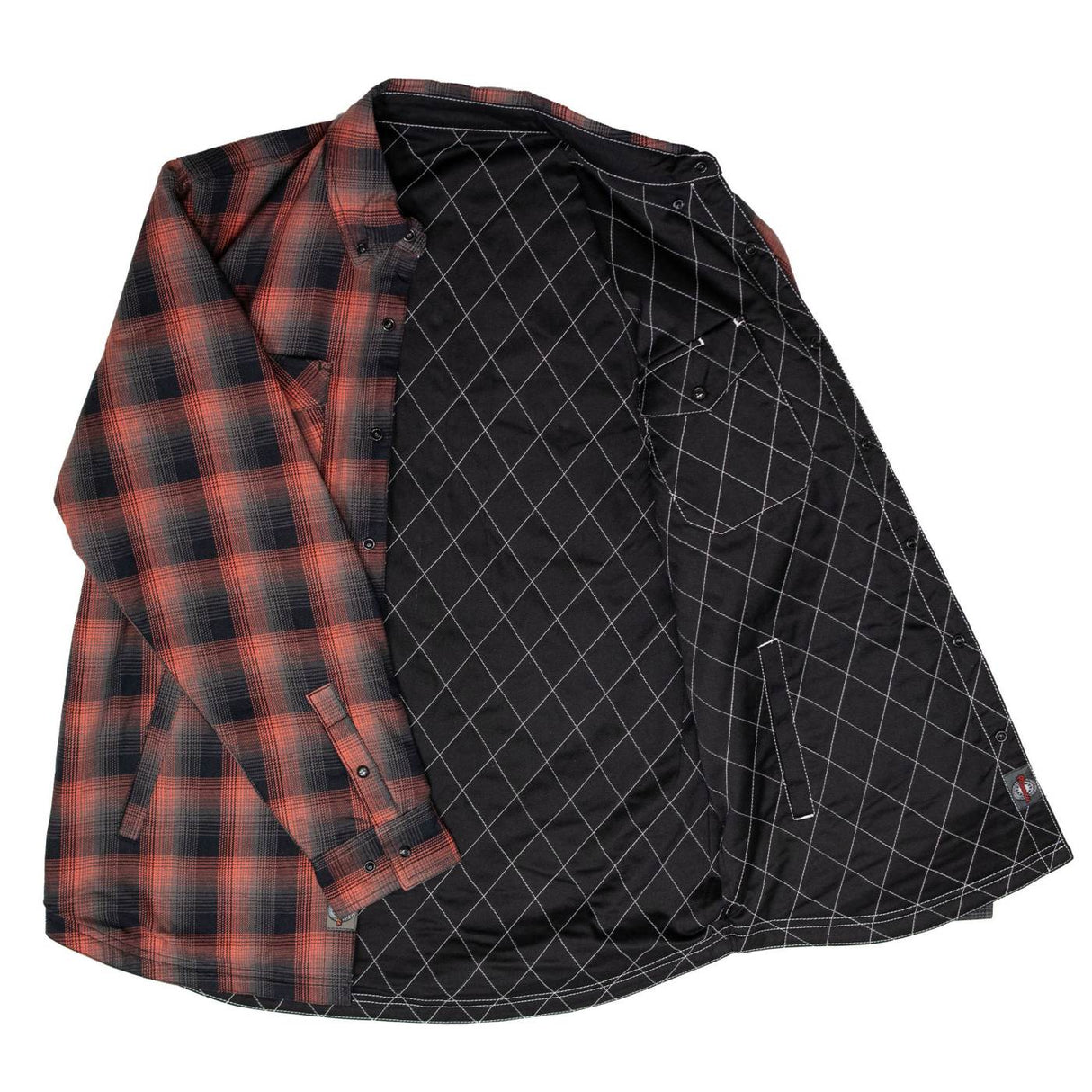 Milwaukee Motorcycle Clothing Co. Men's Reversible Plaid Flannel Shirt