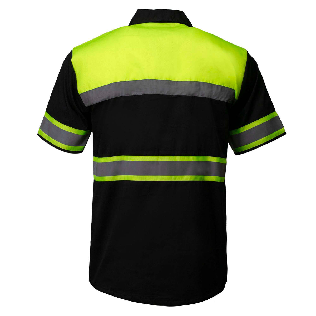 Men’sSafeway Green/Black Mechanic Rider Ready Shirt w/ Reflective Strip - MDM11613