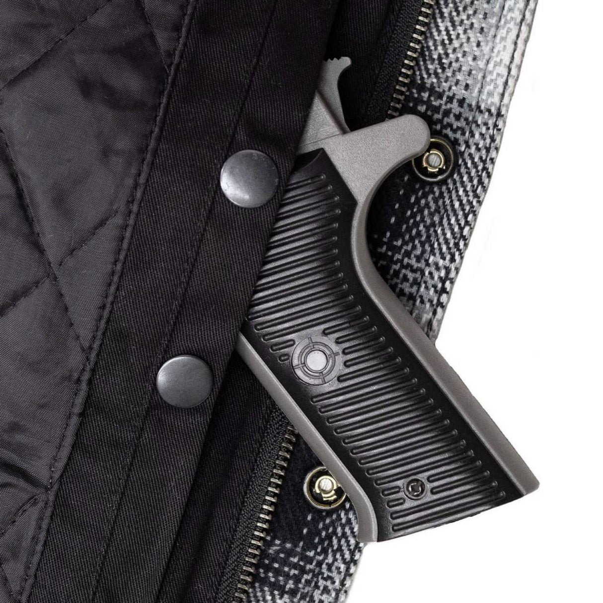 Milwaukee Leather Men's Heavy-Duty Checkered Flannel Riding Shirt - Warm Lined - Zippered Hand Pockets - MPM1638