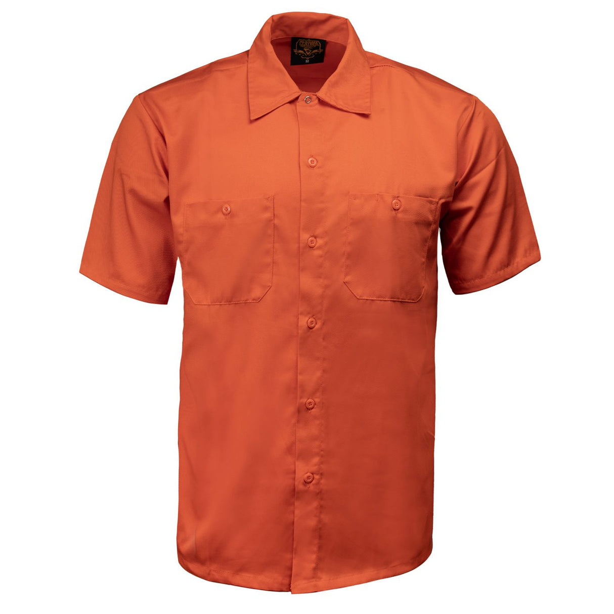 Men's 'Heavy Duty' Orange Mechanic Work Shirt - MDM11686