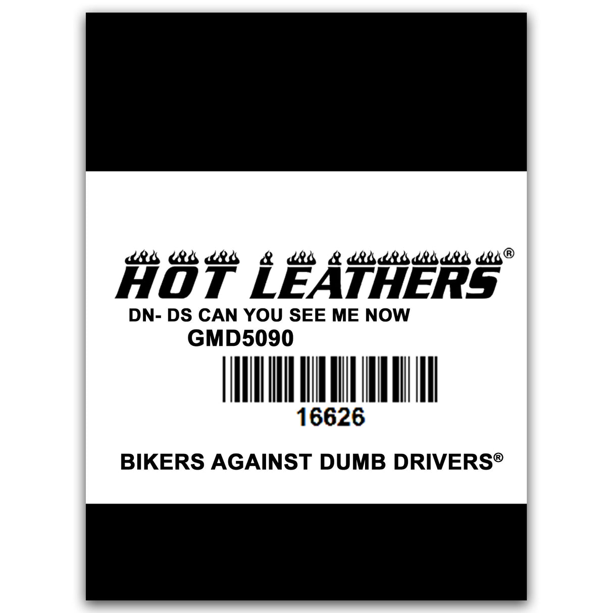 Hot Leathers GMD5090 Mens 'Can You See Me Now A****** Sleeveless Safety Orange Denim Shirt