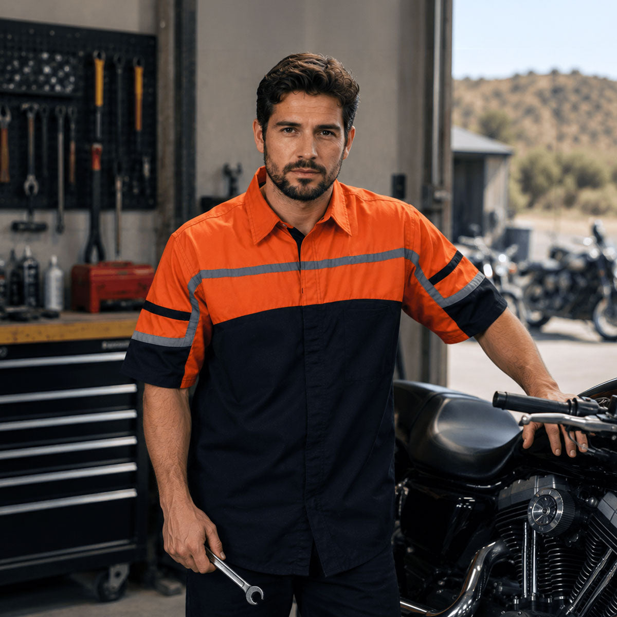 Milwaukee Motorcycle Clothing Co. Men's Mechanic Shirt, MDM11616