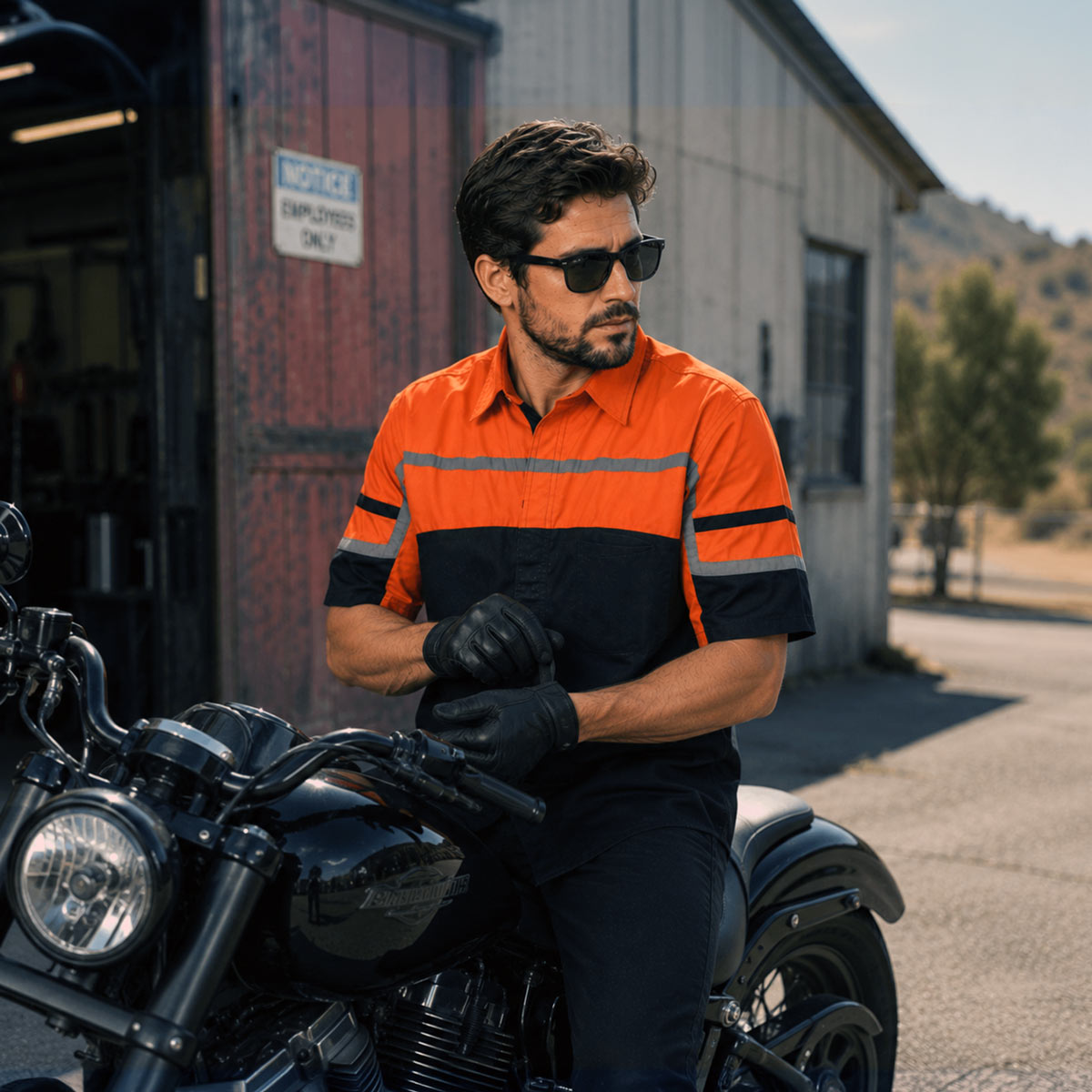 Milwaukee Motorcycle Clothing Co. Men's Mechanic Shirt, MDM11616