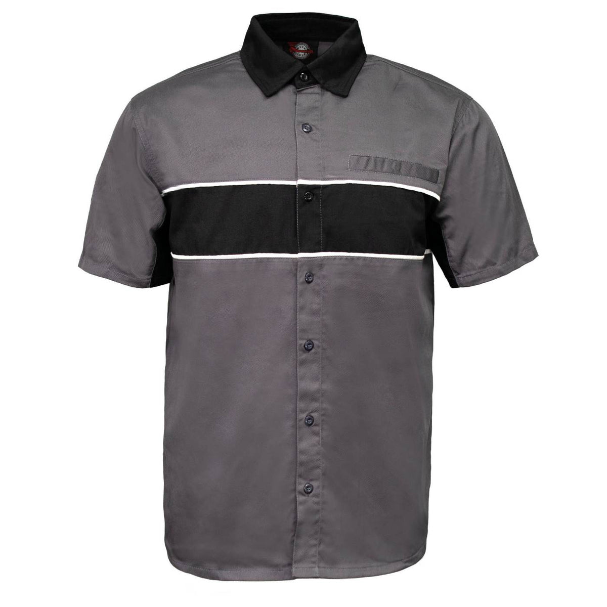 Men's 'Hardline' Multi/Color Mechanic Work Shop Shirt - MDM11619