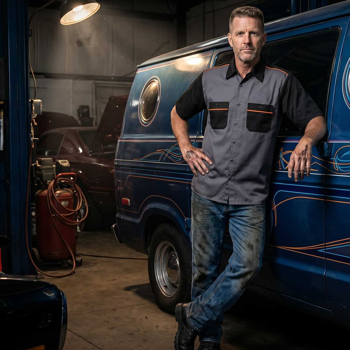 Milwaukee Motorcycle Clothing Co. Men's Mechanic Shirt, MDM11654