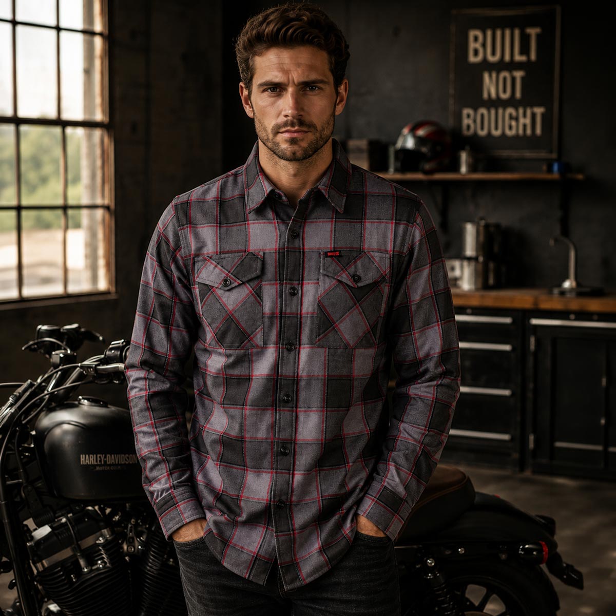 Milwaukee Motorcycle Clothing Co. Men's Motorcycle Shirt MMC11603