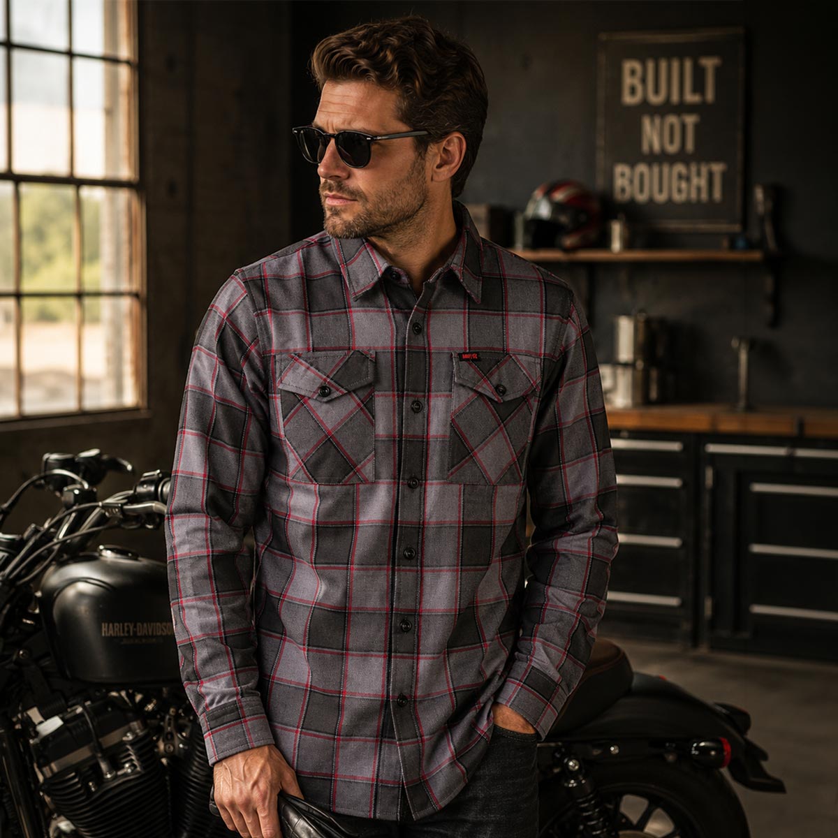 Milwaukee Motorcycle Clothing Co. Men's Motorcycle Shirt MMC11603