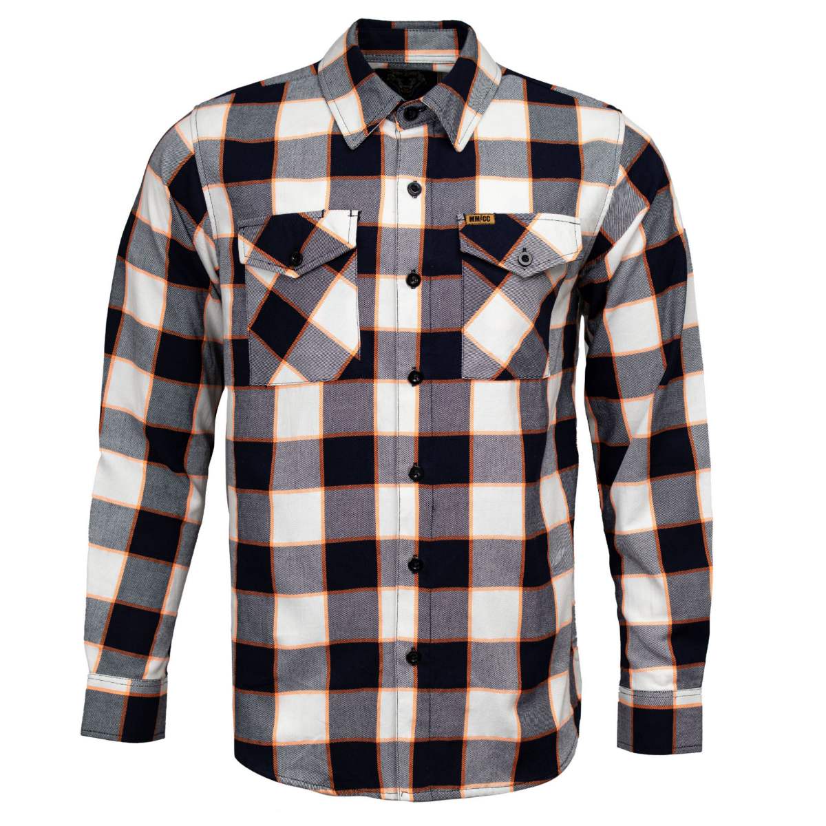 Men's "Alpha" Multi/Color Plaid Flannel Shirt - Cotton Button Up Workwear - MMC11604
