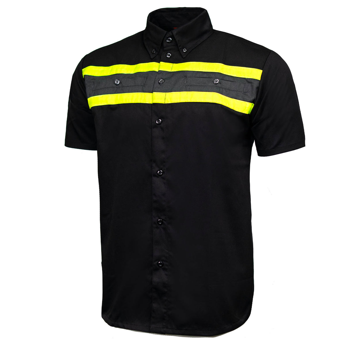 MMCC Men's Petrol Classic Mechanic Button Up Shirt - Dual Chest Pockets - Microfiber Panel - Rider Ready - MMC16007