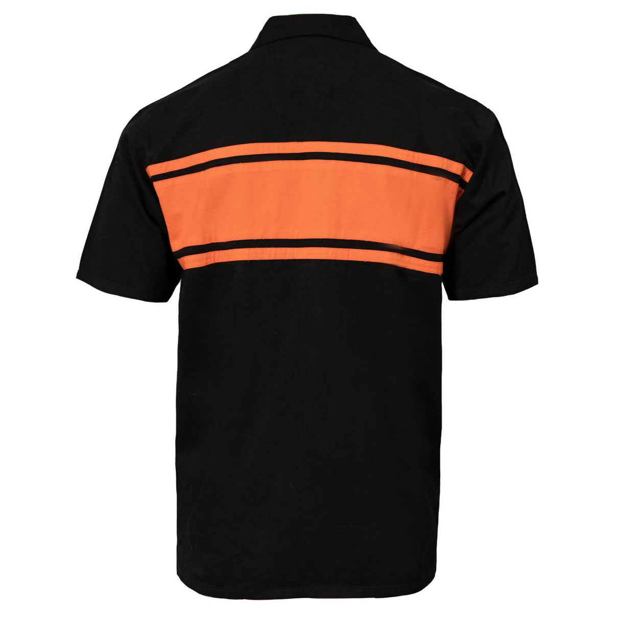 MMCC Men's Gear Head Classic Mechanic Button Up Shirt - Dual Chest Pockets - Microfiber Panel