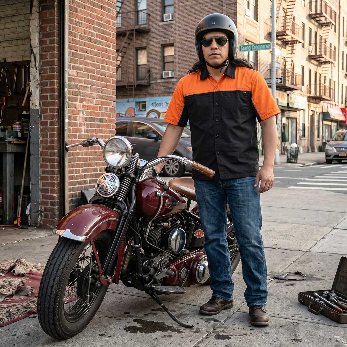Milwaukee Motorcycle Clothing Co. Men's Mechanic Shirt, MMC16029
