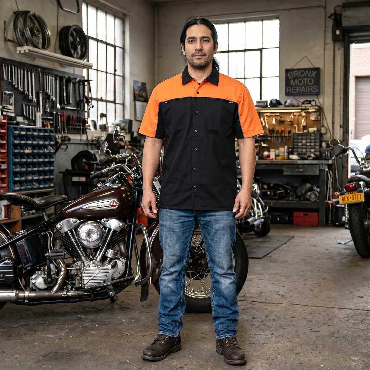 Milwaukee Motorcycle Clothing Co. Men's Mechanic Shirt, MMC16029
