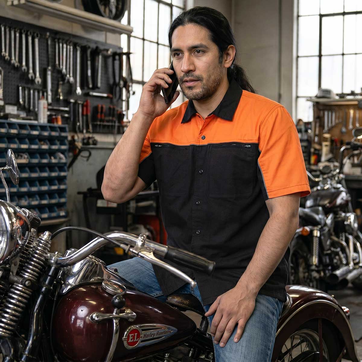Milwaukee Motorcycle Clothing Co. Men's Mechanic Shirt, MMC16029