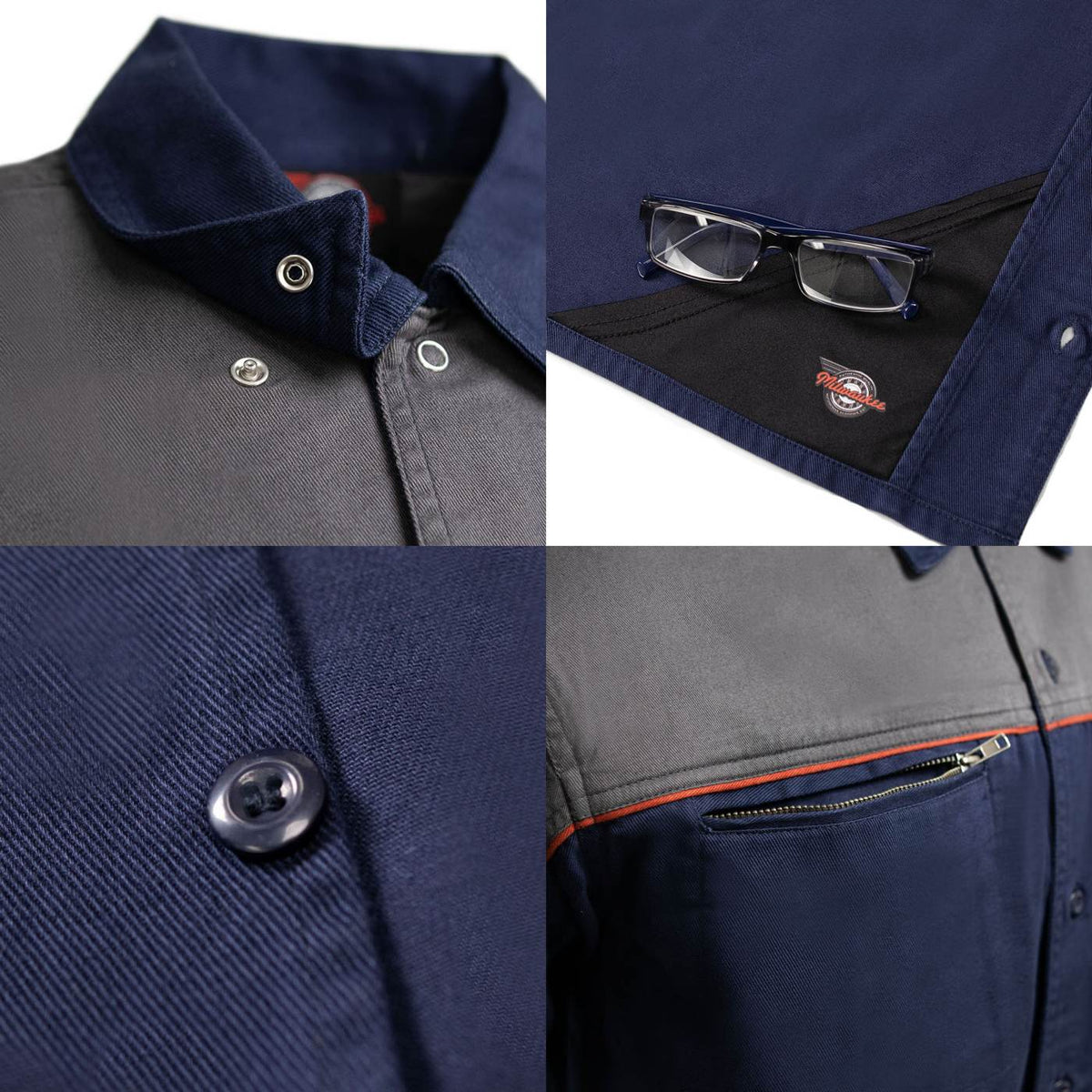 Milwaukee Motorcycle Clothing Co. Men's Mechanic Shirt, MMC16032