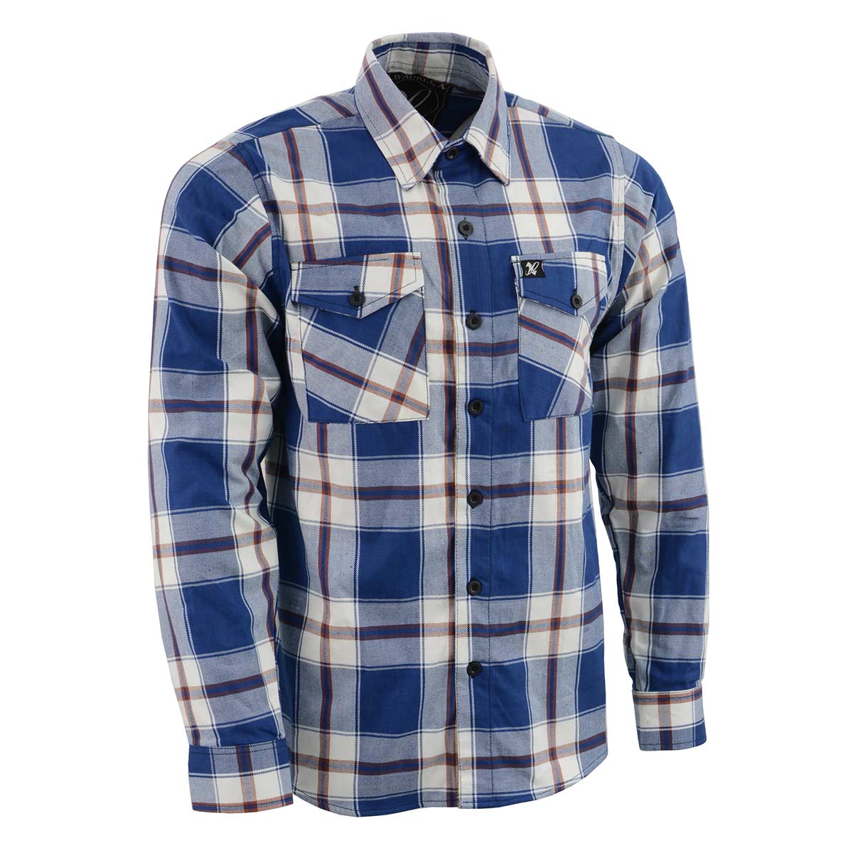 Milwaukee Leather Men’s Plaid Flannel Long Sleeve Shirt MNG11645