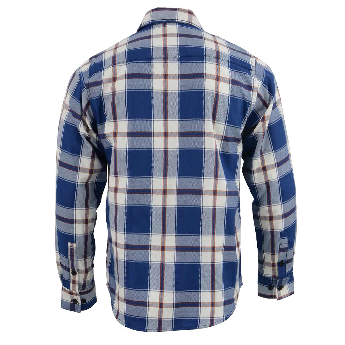 Milwaukee Leather Men’s Plaid Flannel Long Sleeve Shirt MNG11645