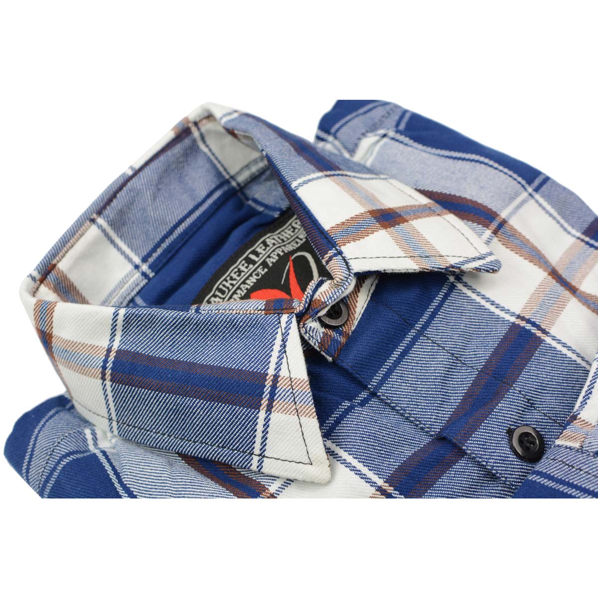Milwaukee Leather Men’s Plaid Flannel Long Sleeve Shirt MNG11645