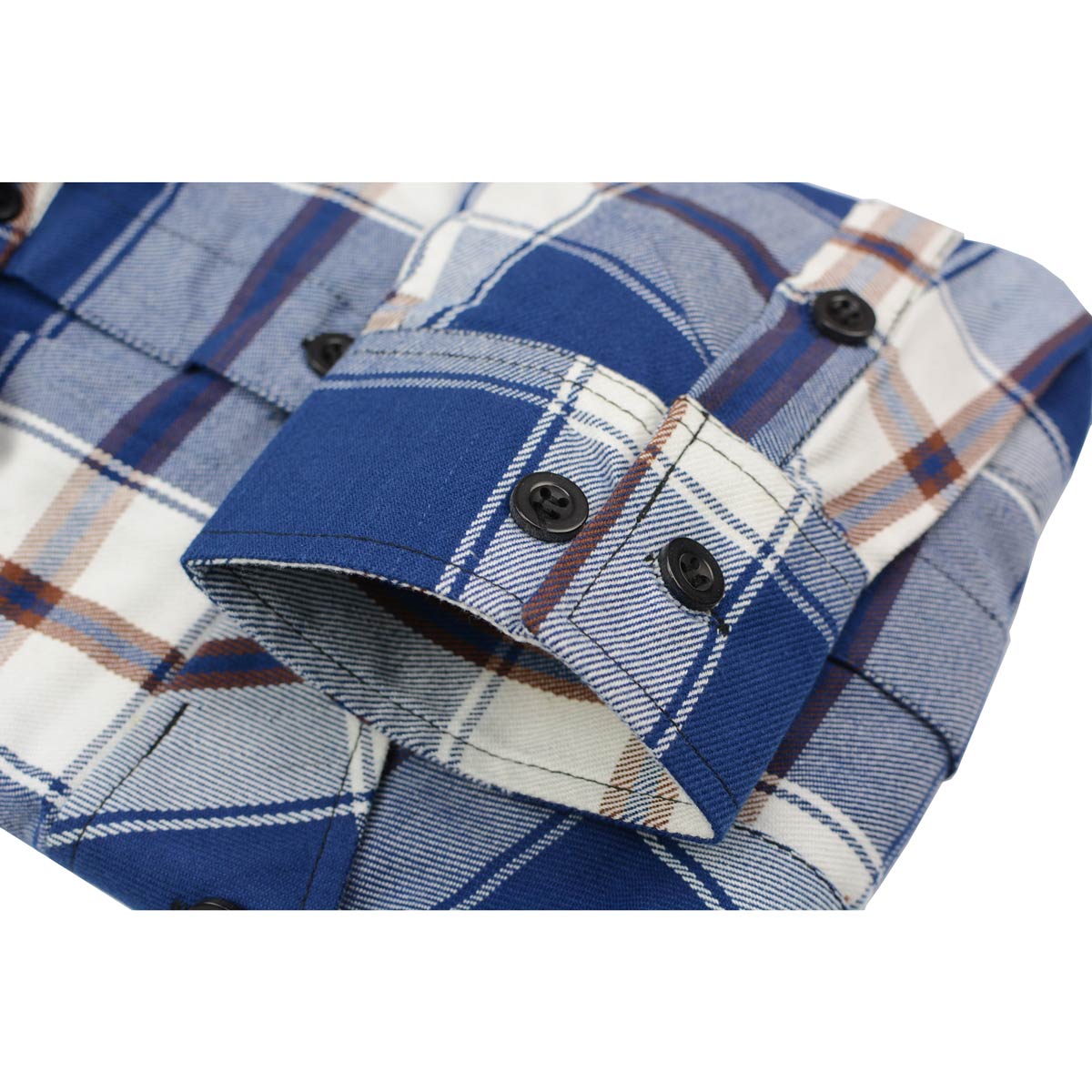 Milwaukee Leather Men’s Plaid Flannel Long Sleeve Shirt MNG11645