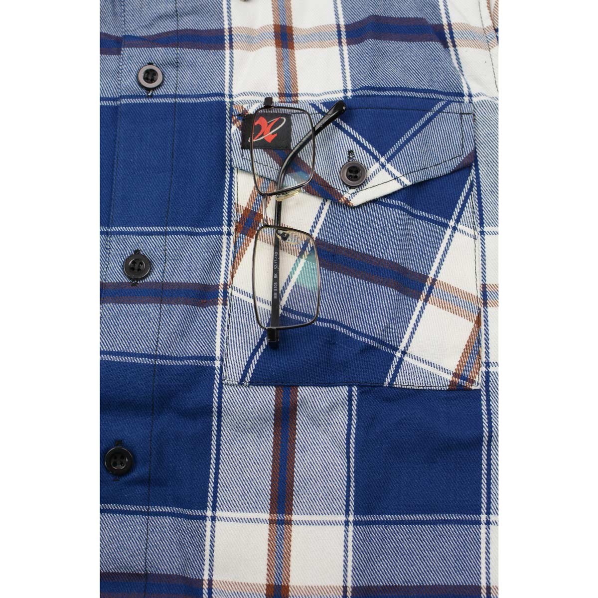 Milwaukee Leather Men’s Plaid Flannel Long Sleeve Shirt MNG11645