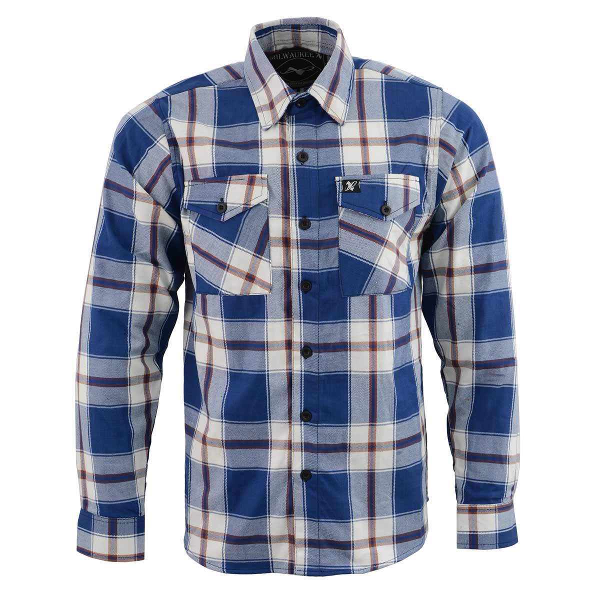 Milwaukee Leather Men’s Plaid Flannel Long Sleeve Shirt MNG11645