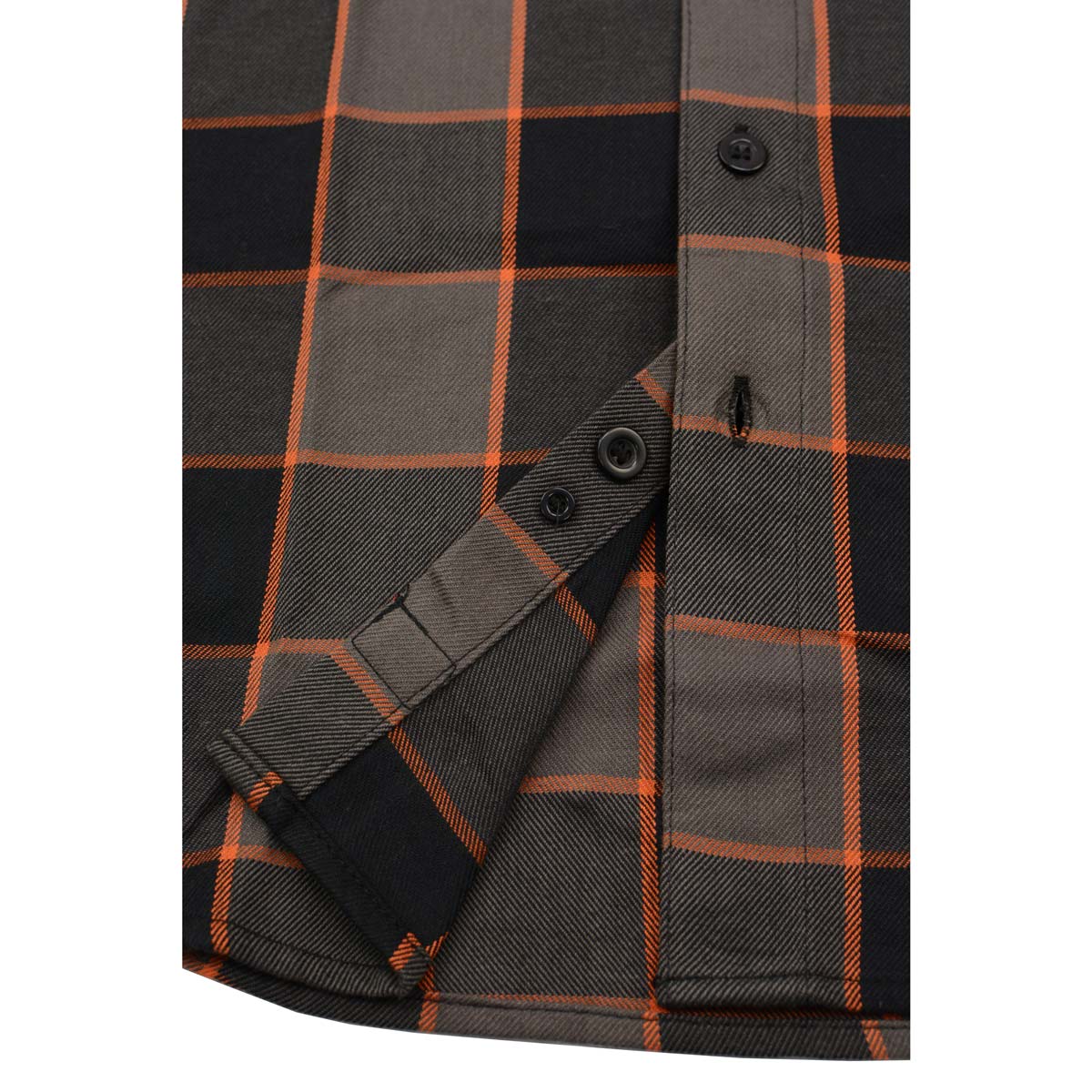 Men's "Yukon" Multi-Color Cotton Long Sleeve Flannel Shirt - MNG11648 - by Milwaukee Leather
