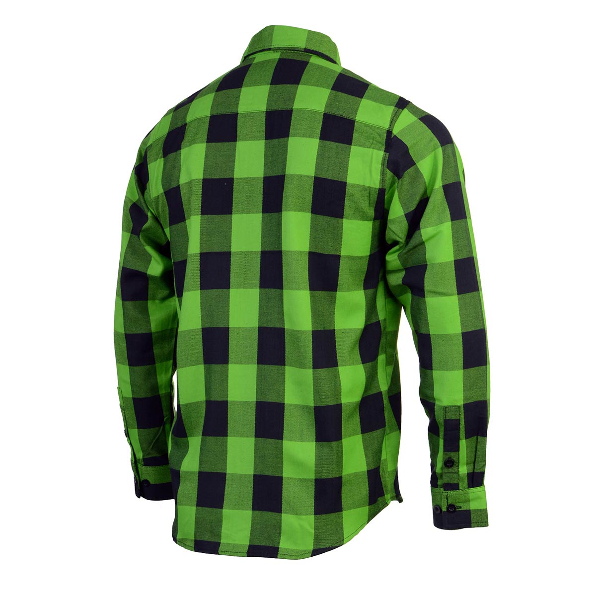 Milwaukee Leather Men’s Plaid Flannel Long Sleeve Shirt MNG11656