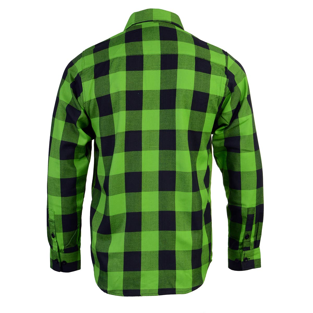 Milwaukee Leather Men’s Plaid Flannel Long Sleeve Shirt MNG11656