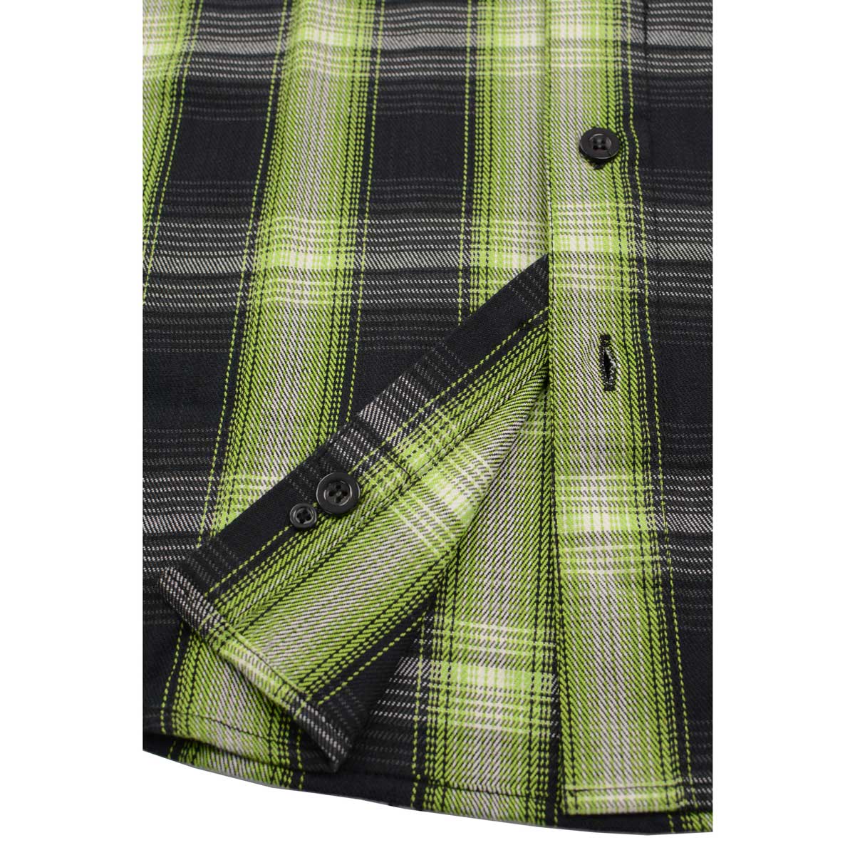 Men's "Steelbound" Multi-Color Cotton Long Sleeve Flannel Shirt - MNG11657 - by Milwaukee Leather