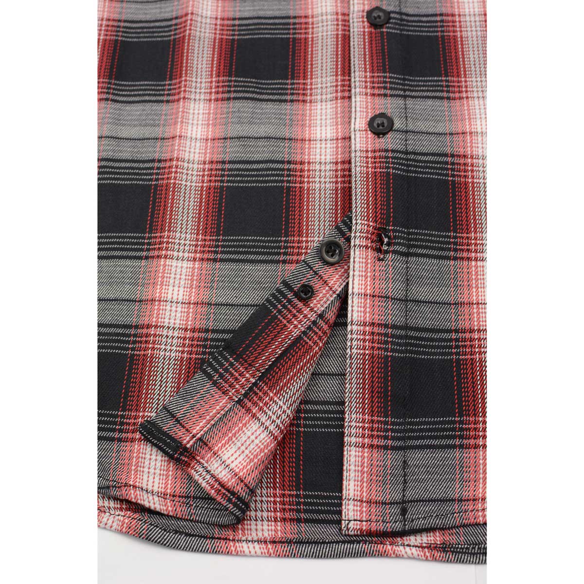 Men's "Firebrand" Multi-Color Cotton Long Sleeve Flannel Shirt - MNG11659 - by Milwaukee Leather