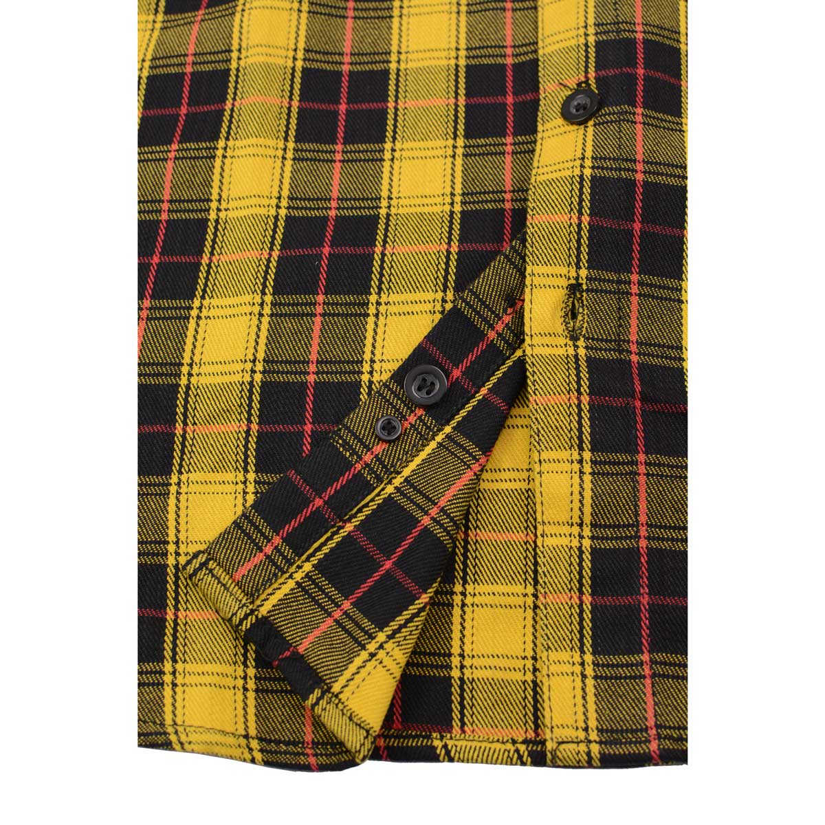 Men's "Blackforge" Multi-Color Cotton Long Sleeve Flannel Shirt - MNG11666 - by Milwaukee Leather