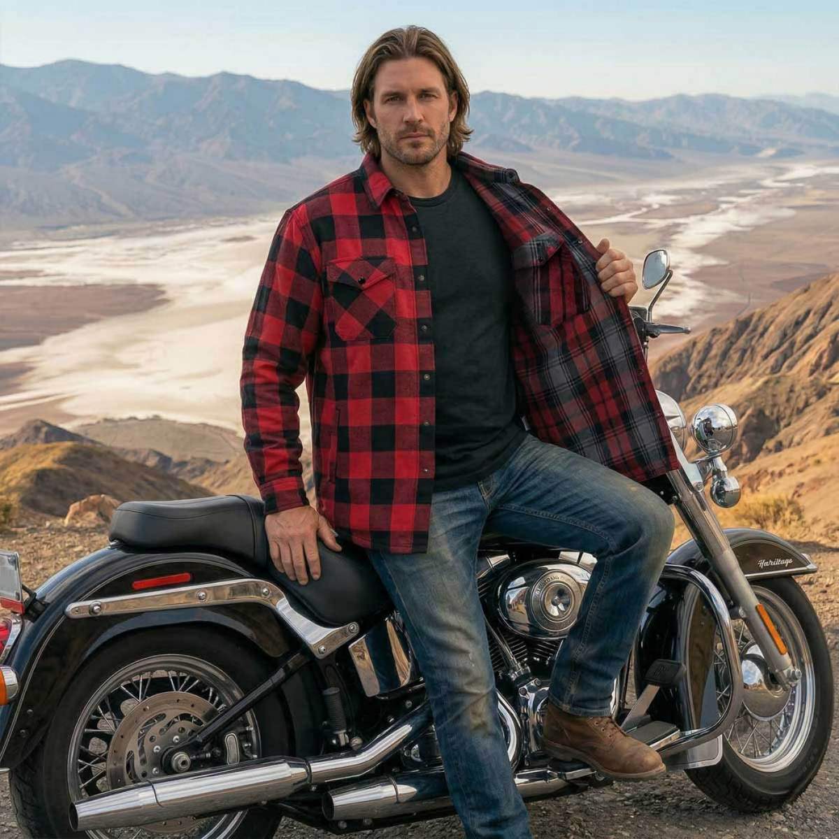 Milwaukee Motorcycle Clothing Co. Men's Motorcycle Shirt MNG11803