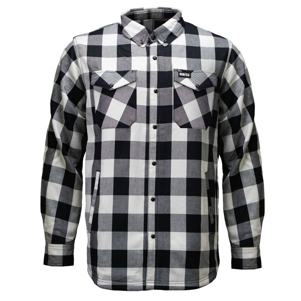 Men's Desperado Reversible Flannel Shirt - 100% Cotton Snap Front Plaid w/ Chest and Hand Pockets - MNG11804