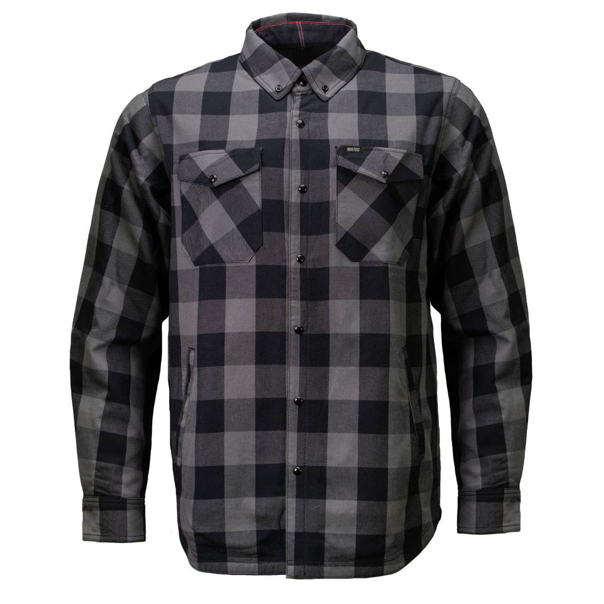 Men's Desperado Reversible Flannel Shirt - 100% Cotton Snap Front Plaid w/ Chest and Hand Pockets - MNG11805