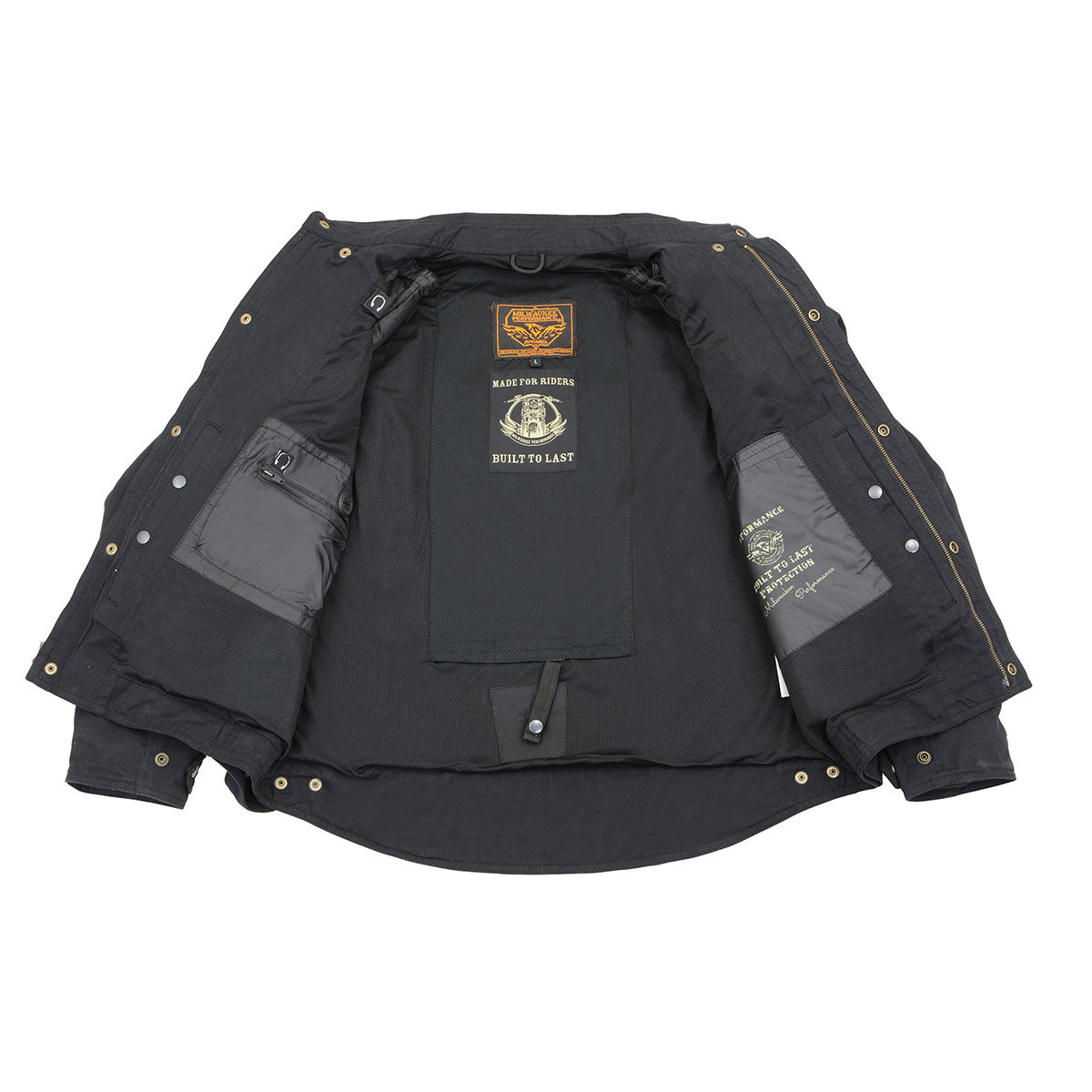 Men's "Asphalt Shield - Hellbound" Black Armored Flannel Shirt - MPM1623