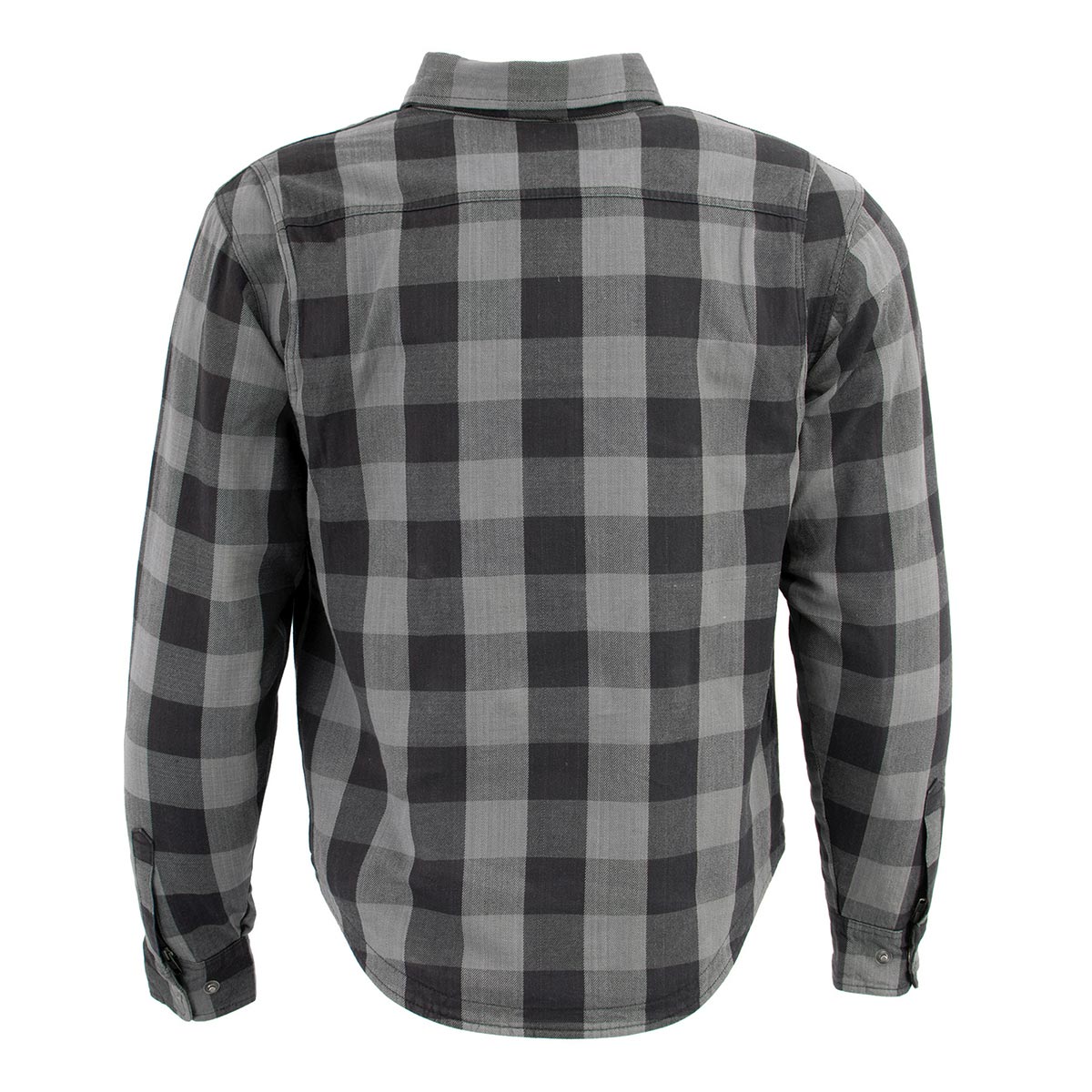 Men's "Asphalt Shield - Hoya" Black/Gray Armored Flannel Shirt - MPM1630
