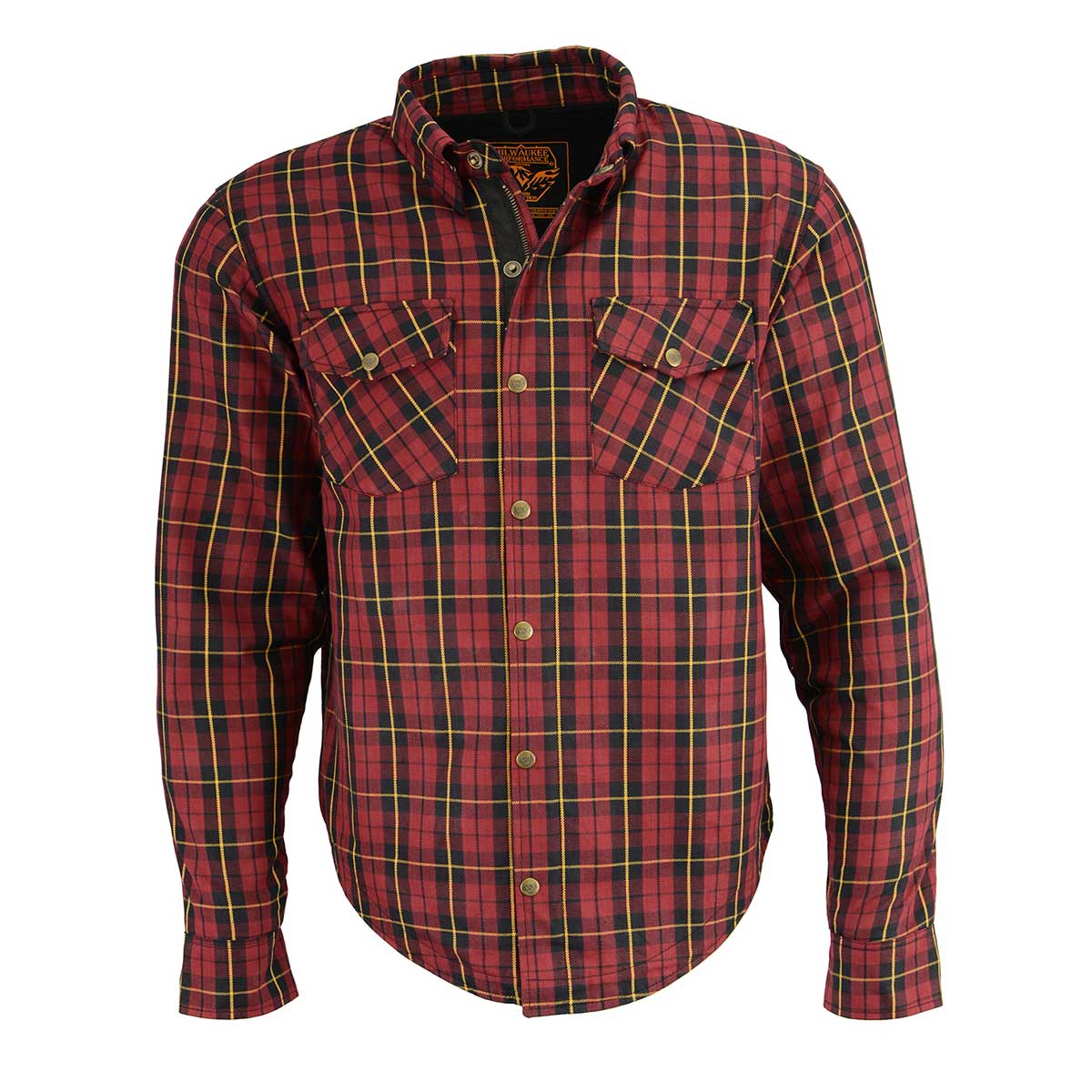 Men's "Asphalt Shield - Deadlock" Multi-Color Armored Flannel Shirt - MPM1632