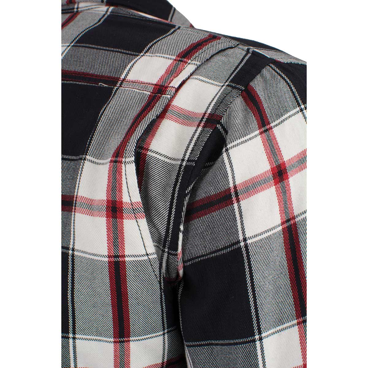 Milwaukee Leather MPM1635 Men’s Armored Riding Flannel – Full Aramid Fiber Lined, CE Shoulder/Elbow Armor