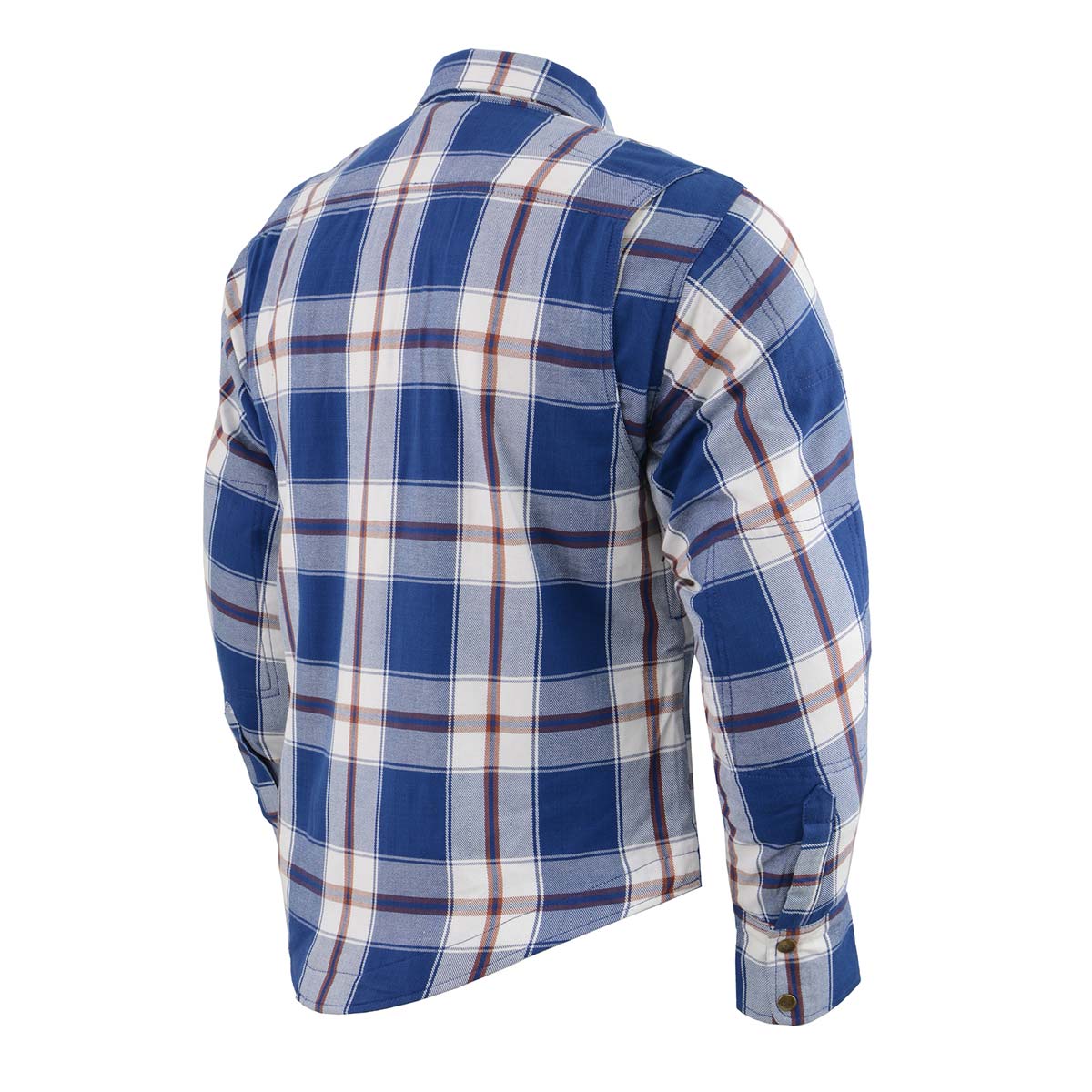 Men's Asphalt Shield - Blue Ray Multi-Color Armored Flannel Shirt - MPM1645