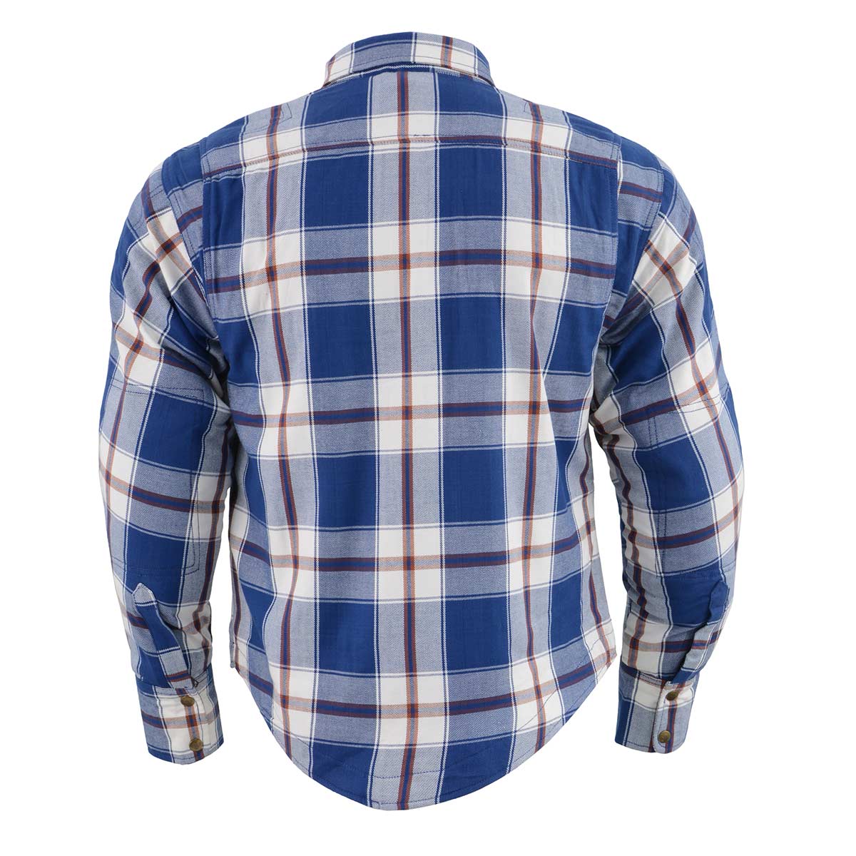Men's Asphalt Shield - Blue Ray Multi-Color Armored Flannel Shirt - MPM1645