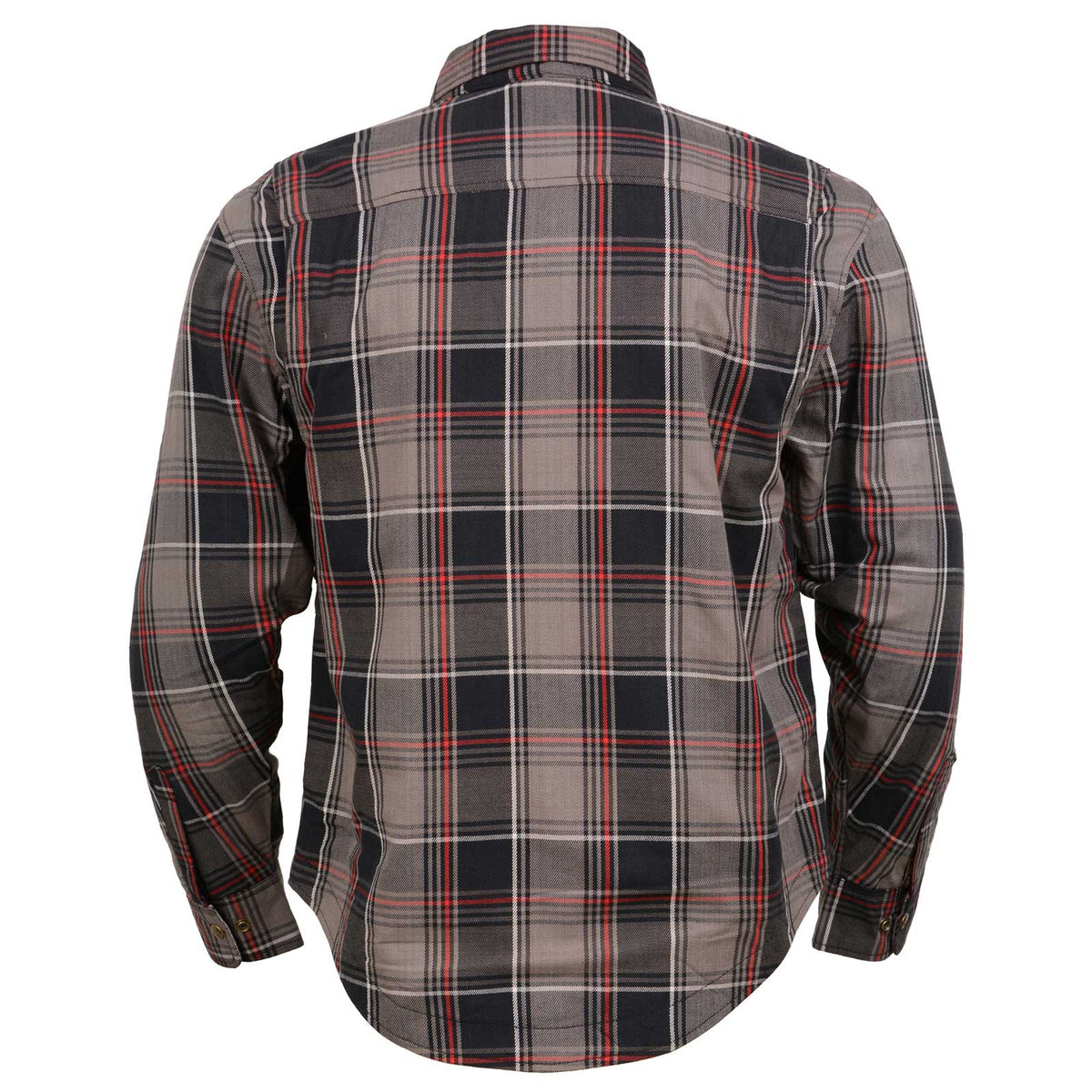Men's "Asphalt Shield - Outrage" Multi-Color Armored Flannel Shirt - MPM1652