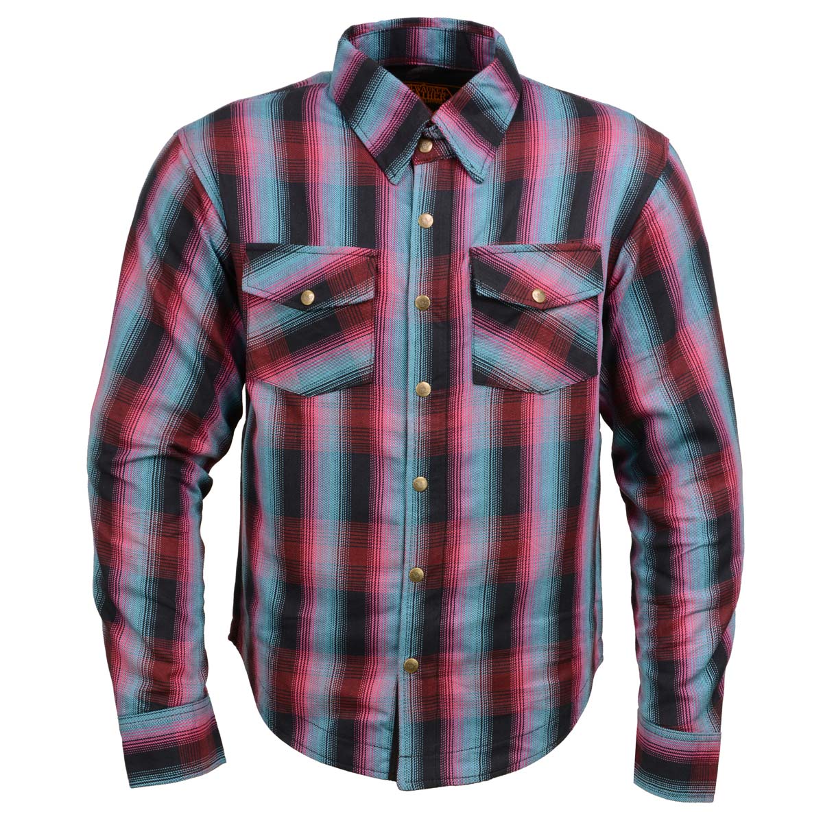 Men's "Asphalt Shield - Ravage" Multi-Color Armored Flannel Shirt - MPM1654