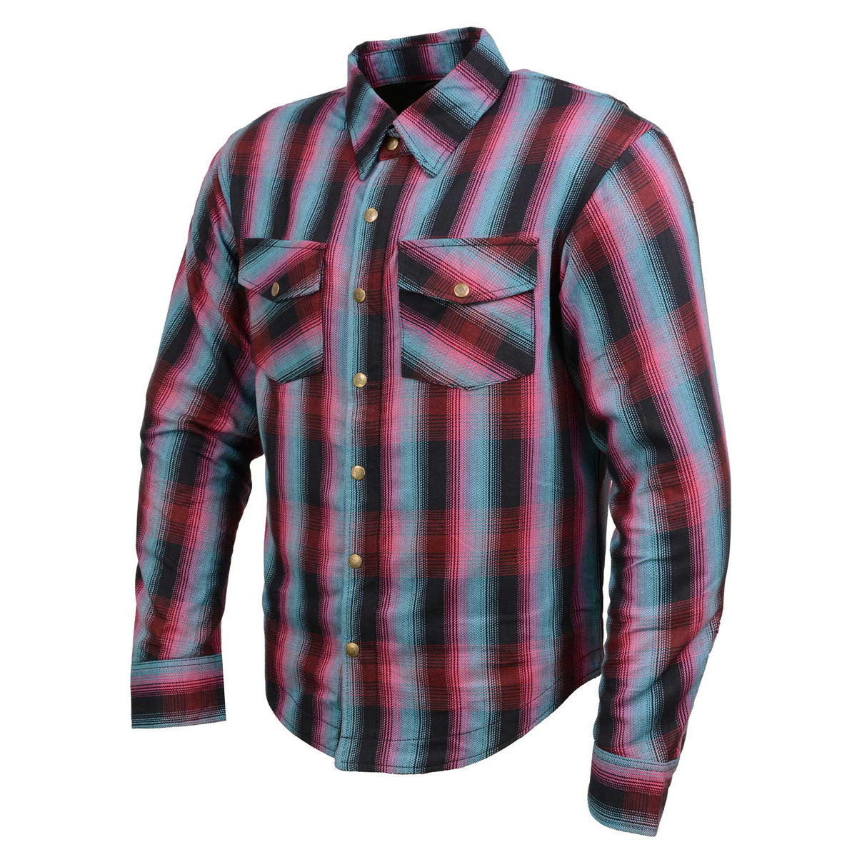 Men's "Asphalt Shield - Ravage" Multi-Color Armored Flannel Shirt - MPM1654