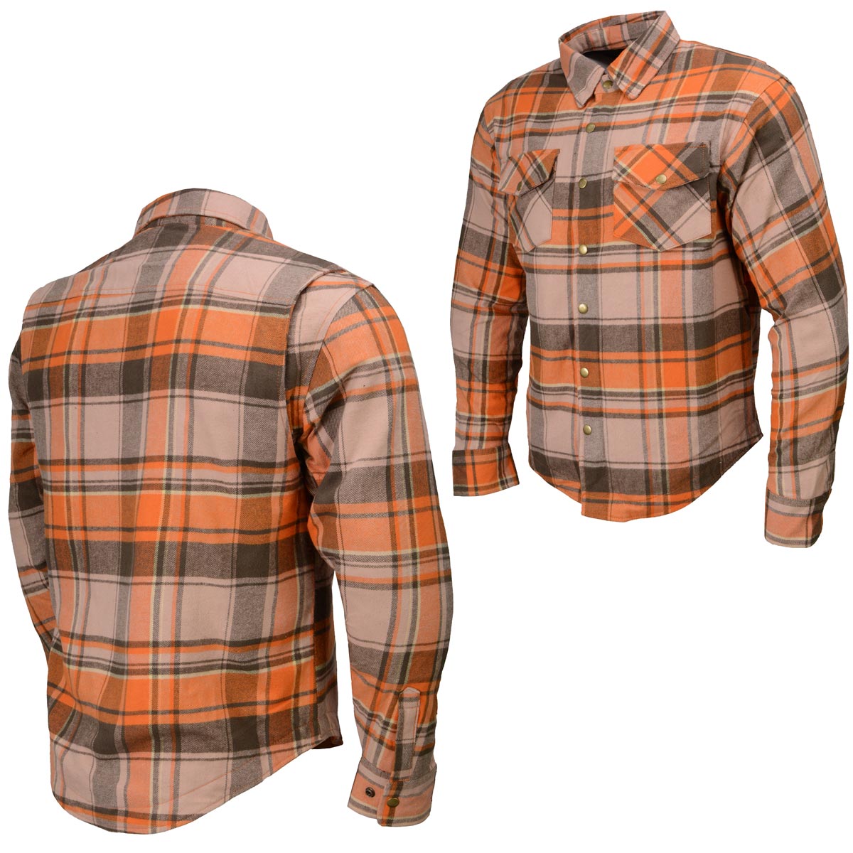 Men's "Asphalt Shield - Nightreign" Multi-Color Armored Flannel Shirt - MPM1657