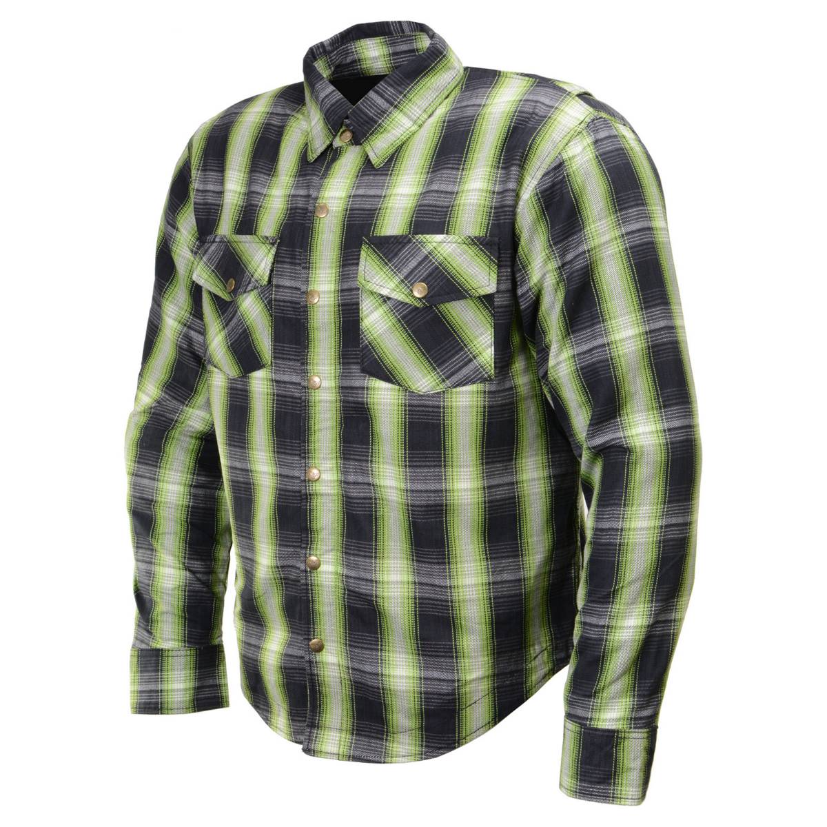 Men's "Asphalt Shield - Coldshot" Multi-Color Armored Flannel Shirt - MPM1658