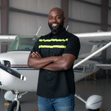 MMCC Men's Petrol Classic Mechanic Button Up Shirt - Dual Chest Pockets - Microfiber Panel - Rider Ready - MMC16005